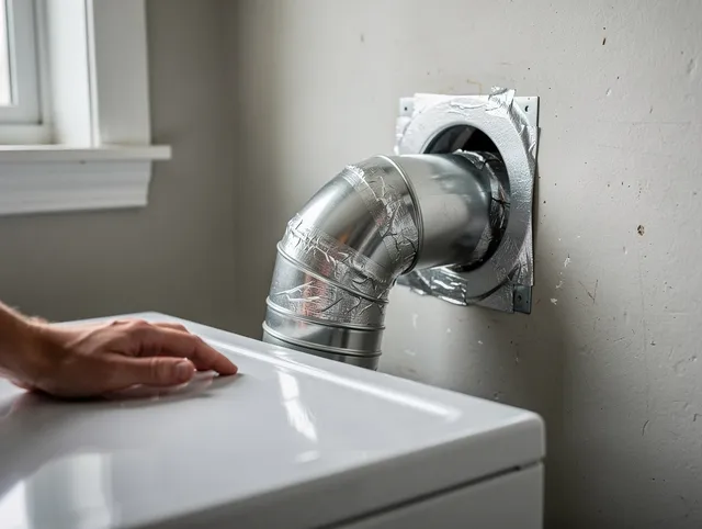 Buena Park Dryer Vent Cleaning expert performing professional dryer vent repair and installation in Buena Park