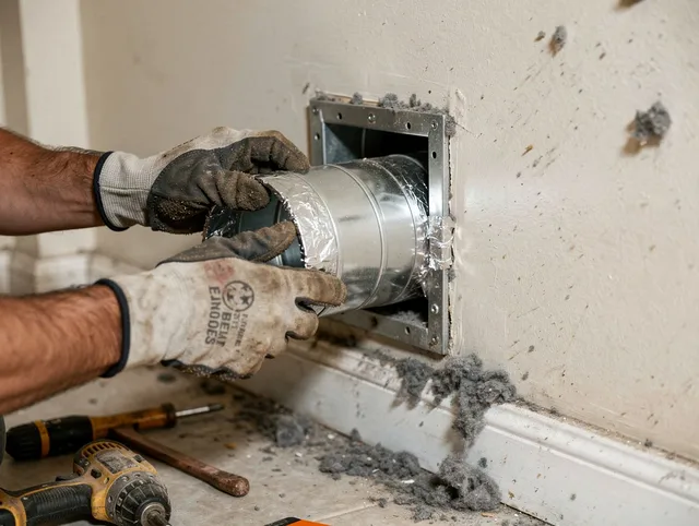 Professional dryer vent repair and installation by Buena Park Dryer Vent Cleaning in Buena Park