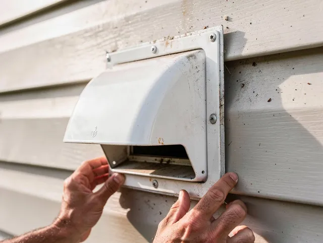 Buena Park Dryer Vent Cleaning technician delivering thorough residential dryer vent cleaning service in Buena Park